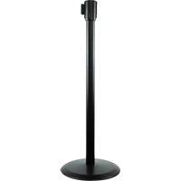 Slimline TensaBarrier&reg; Receiver Post, 38" High, Black Dufferin Supply