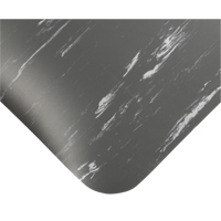 Tapis antimicrobiens Tile-Top Select no 494, Lisse, 2' x 10' x 1/2", Charbon, PVC Dufferin Supply