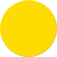 Marqueurs all&eacute;g&eacute;e/5S Armor Stripe, Cercle, 6" lo x 6" la, Jaune, Plastique Dufferin Supply