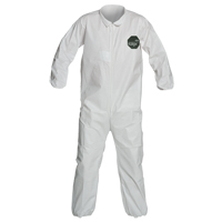 ProShield&reg; 50 Coveralls, Small, White, Microporous Dufferin Supply