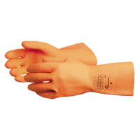 408 Heavyweight Gloves, Size Small/7, 13" L, Latex, Flock-Lined Inner Lining, 30-mil Dufferin Supply