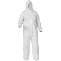 Kleenguard A35 Coveralls, Small, White, Microporous Dufferin Supply