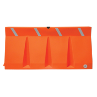 Traffic Barriers, Water-Filled, 69.75" L x 33.75" H, Orange SFV004 | Dufferin Supply