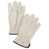 Premium Winter-Lined Driver's Gloves, Large, Grain Cowhide Palm, Fleece Inner Lining Dufferin Supply