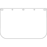 Visi&egrave;re d&eacute;coup&eacute;e &agrave; l'emporte-pi&egrave;ce Dynamic, PETG, Teinte Transparent Dufferin Supply