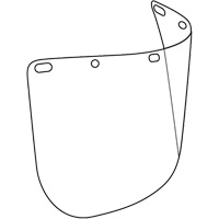 Visi&egrave;re d&eacute;coup&eacute;e &agrave; l'emporte-pi&egrave;ce Dynamic, Polycarbonate, Teinte Transparent Dufferin Supply