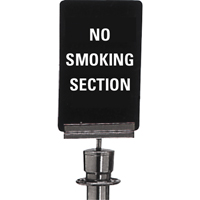 "No Smoking" Crowd Control Sign, 11" x 7", Plastic, English Dufferin Supply