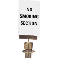 "No Smoking Section" Crowd Control Sign, 11" x 7", Plastic, English SG139 | Dufferin Supply