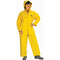 Hurricane Flame Retardant/Oil Resistant Rain Suits - Rainsuits, 4X-Large, Yellow Dufferin Supply