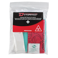 Trousse de premiers soins pour nettoyage de biorisques Dynamic, Dispositif m&eacute;dical Classe 1, Sac en plastique refermable Dufferin Supply