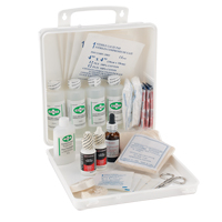 Trousse de premiers soins des brûlures pour soudeurs Dynamic, Dispositif m&eacute;dical Classe 1, Boîte en plastique Dufferin Supply