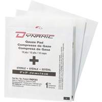 Dynamic Gauze, Pad, 3" L x 3" W, Sterile, Medical Device Class 1 Dufferin Supply