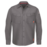 IQ Endurance&reg; Men's Work Shirts, Small, Grey Dufferin Supply