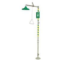 Floor Mount Drench Shower, Pedestal Dufferin Supply