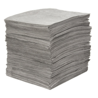Feuilles absorbantes souffl&eacute;es de premi&egrave;re qualit&eacute;, Universel, 15" x 18", 25 gal. d'absorption Dufferin Supply