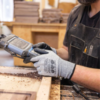 Cut Resistant Glove, Size Small/7, 10 Gauge, Foam Nitrile Coated, Dyneema&reg; Shell, ASTM ANSI Level A3/EN 388 Level C Dufferin Supply