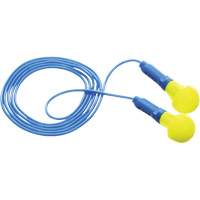 Bouchons d'oreilles E-A-R Push-Ins, Avec cordon, Paire - Sac en poly, 28/23 dB NRR, Taille unique Dufferin Supply