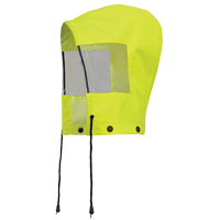 6037H Hood for Traffic Control Waterproof Safety Jacket, High Visibility Lime-Yellow, Polyester Dufferin Supply