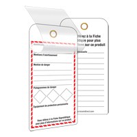 &eacute;tiquettes SGH auto-plastifiantes pour le milieu de travail, Papier cartonn&eacute;, 3" la x 6" h, Français Dufferin Supply