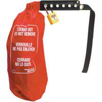 Sac de cadenassage &eacute;lectrique pour prise surdimensionn&eacute;e & contr&ocirc;le de palan, Type Prise Dufferin Supply
