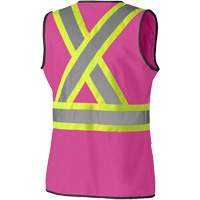 139PK Veste de s&eacute;curit&eacute; pour femme, Rose, T-petit, Polyester Dufferin Supply