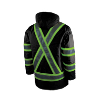 Lined Safety Parka, Black, Large Dufferin Supply