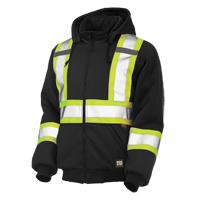 Insulated Safety Hoodie, Polyester, Large, Black Dufferin Supply