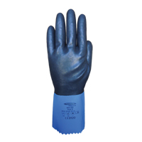Summitech Full-Dipped Chemical Resistant Gloves, Size Small/7, 11.8" L, Chloroprene, Poly-Cotton Inner Lining, 59-mil Dufferin Supply