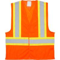 Veste de s&eacute;curit&eacute; pour la circulation, Orange haute visibilit&eacute;, Moyen, Polyester Dufferin Supply