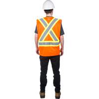 Veste de s&eacute;curit&eacute; pour la circulation, Orange haute visibilit&eacute;, Moyen, Polyester Dufferin Supply