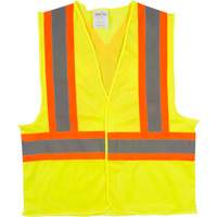 Veste de s&eacute;curit&eacute; pour la circulation, Jaune lime haute visibilit&eacute;, Moyen, Polyester Dufferin Supply