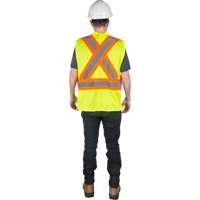 Veste de s&eacute;curit&eacute; pour la circulation, Jaune lime haute visibilit&eacute;, Moyen, Polyester Dufferin Supply