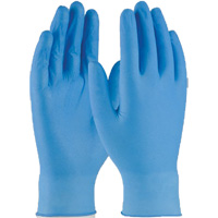 Disposable Gloves, Small, Nitrile, 4-mil, Powder-Free, Blue Dufferin Supply