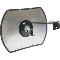 Roundtangular Convex Mirror with Bracket, 24" H x 36" W, Indoor/Outdoor SGI564 | Dufferin Supply