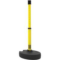 PLUS Barrier Post Set Receiver, 42" High, Yellow Dufferin Supply