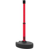 PLUS Barrier Post Set Receiver, 42" High, Red Dufferin Supply