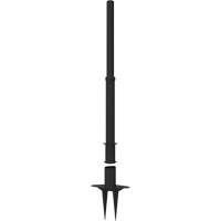 PLUS Barrier Post, 42" High, Black Dufferin Supply