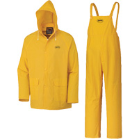 577 3-Piece Rain Suit, Polyester/PVC, 5X-Large, Yellow Dufferin Supply