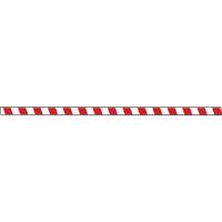 Marqueur robuste pour le sol Tough-Mark, Rectangle, 48" lo x 2" la, Rouge et blanc, Poly&eacute;thyl&egrave;ne Dufferin Supply