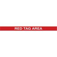 Marqueur robuste pour le sol Tough-Mark, Rectangle, 48" lo x 2" la, Rouge, Poly&eacute;thyl&egrave;ne Dufferin Supply