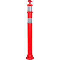 Poteau d&eacute;lin&eacute;ateur &agrave; visibilit&eacute; &eacute;lev&eacute;e &agrave; dessus en T, 42" h, Orange Dufferin Supply