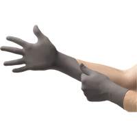 TouchNTuff&reg; 93-250 Disposable Gloves, 6/X-Small, Nitrile, 5.1-mil/7.9-mil, Powder-Free, Grey Dufferin Supply