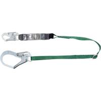 V-Series Lanyard, 6', Rebar Hook Center, Snap Hook Leg Ends, Polyester Dufferin Supply