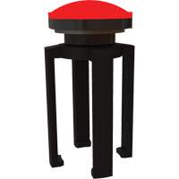 PLUS Barrier System Strobe Light Bracket & Red Strobe Light, Black SGL034 | Dufferin Supply