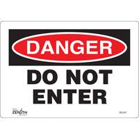Enseigne Do Not Enter, 7" x 10", Vinyle, Anglais Dufferin Supply