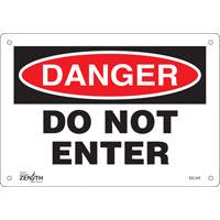 Enseigne Do Not Enter, 7" x 10", Plastique, Anglais Dufferin Supply