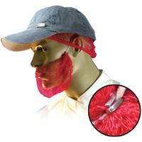 Disposable Beard Nets, Polypropylene, Red Dufferin Supply