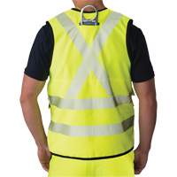 Veste antid&eacute;chirure pour arpenteur, Jaune lime haute visibilit&eacute;, Petit, Polyester Dufferin Supply