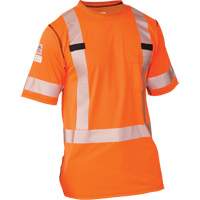 T-shirt &agrave; manches courtes haute visibilit&eacute; Polartec Power Grid, Polyester, Petit, Orange Dufferin Supply