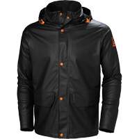 Gale Rain Jacket, Polyester/Polyurethane, X-Small, Black Dufferin Supply